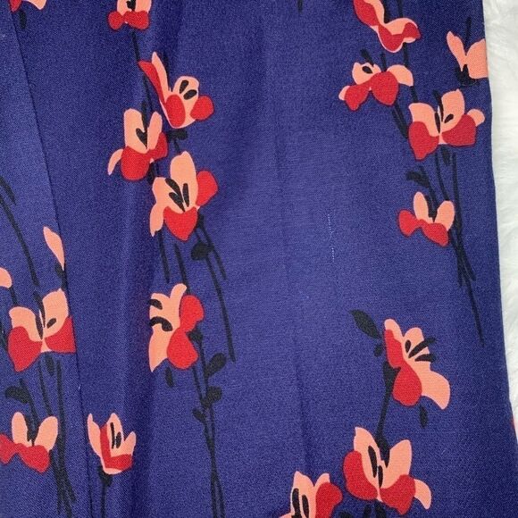 Loft Floral Straight Leg Ankle Pants - Picture 5 of 10